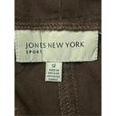 Jones New York Vtg Y2K  Sport 100% Cotton High Waisted Chino Khaki Shorts Sz 12 Photo 2