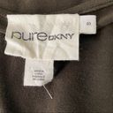 DKNY Pure  Lambskin Leather Blouse Green Black Short Sleeve Top Women Size S‎ Photo 6