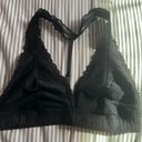 PINK - Victoria's Secret Victoria Secret PINK Black Halter Bralette Photo 1