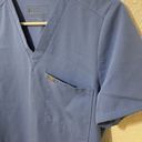 FIGS V Neck Short Sleeve Scrub Top Blue Size XS Photo 1