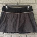 Lululemon Rare  Pace Setter Skirt Black Blush Quartz Pink Pleated Tennis Size 6 Photo 1