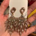 ALDO  earrings crystal drop light pink + white silver Photo 2