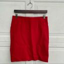 J.Jill  Women’s Skirt Red Pull On Stretch Pencil Small Photo 1