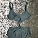 Aerie Front Knot One-Piece Green Monokini Photo 1