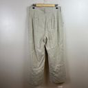 Antonio Melani  Linen Blend Wide Leg Pants Size 10 Beige Neutral Minimal Capsule Photo 1