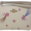 Coach Corner Zip Wristlet With Shooting Star Print and Charms Photo 0