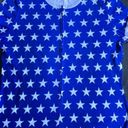 One Piece White star  short sleeves Blue pajamas adult xxl Photo 1