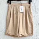 Bermuda Soul fetch  women high waist beige  shorts NWT small Photo 0