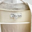 Vintage Havana  Heather Oatmeal Cotton White Gauze French Terry Cardigan Size L Photo 5