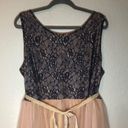 The Moon  Dress Lace & Tulle Blue & Pink Dress w/ Velvety Tie Belt Sz 3X EUC Ethreal Photo 13