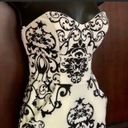 B Darlin Black & White Sweetheart Neckline Strapless Dress  Photo 4