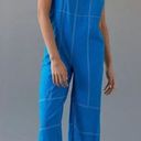 Urban Outfitters Harley Linen backless tie overalls size Lg Photo 6