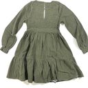 American Eagle New AE Long Sleeve Smocked Corduroy Mini Dress Photo 1