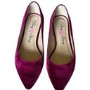 Penny Loves Kenny  Wine Color Suede Like Flats Size 8 Photo 0