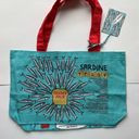 NWT Trader Joe's Blue/Red Sardine Reusable Canvas Shopping Bag Limited Edition Multiple Photo 2