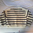 J.Crew  Sweater Lady Jacket Striped Brushed Yarn Photo 3