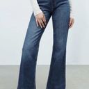 ZARA NWT  High Rise Flare Leg Full Length Jeans Bloggers Favorite‎ Size 4 Photo 0