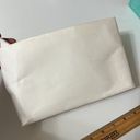 Burberry Pre‎ loved  white cosmetic make up bag 8 inches Photo 4