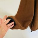 London Fog Vintage  Camel Brown Black Collar Fleece Jacket Coat Warm Minimal Photo 4