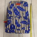 Henri Bendel Hendel Bendel Striped Canvas Leaf Backpack Photo 3