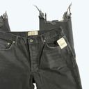 We The Free  Maggie Distressed Straight Leg Cotton Jeans Washed Black NWT Photo 2