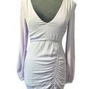 L'Academie  Pearl Ruched Dress in Lilac Size S Photo 0