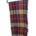 infinity Funky Monkey Women’s Plaid Fall Winter Blanket  Scarf‎ Wrap Tan Red New​ Photo 4