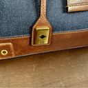 Christian Dior  Street Chic Uptown Denim & Leather Top Handle Bag Purse Photo 3