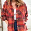 Stoosh Plaid Shacket Button Down Jacket Photo 0