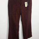 L.L.Bean New  Cargo hiking Crop Pants Maroon Size 2 Photo 6