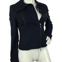 Guess by Marciano  Asymmetrical Jacket Navy Size 4 Photo 1