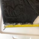 Levi’s 501 Black Denim Shorts Photo 10