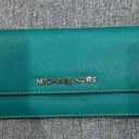 Michael Kors Turquoise Flat Wallet Photo 0