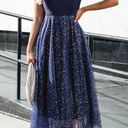 Cupshe Holiday Shimmer V-Neck Tulle Midi Dress Photo 2