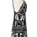 Alexis  Jerza Black and White Stone Embellished Embroidered Beaded Mini Dress Photo 4