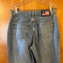 Polo  Ralph Lauren Jeans Flare Vintage 90s Y2K Flag Logo Light Size 12 12x31 Photo 5