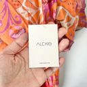 Alexis 🆕  Emotion Floral Shirt Dress in Orange Blossom Sz L Photo 7