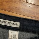 DKNY Jeans Dark Blue Mid Rise Boyfriend Cut Cotton Jeans, size 10 Photo 10