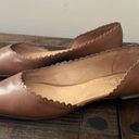 Jack Rogers  Scalloped Flats Leather Size 9 Photo 3