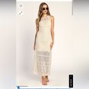 BB Dakota Crochet You Love Me Beige Crocheted Sleeveless Maxi Dress  by Steve Photo 2