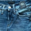 Silver Jeans New  Womens Curvy Fit Low Rise Capri Blue Jeans 24x23.5 XXS Photo 2