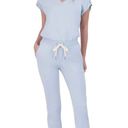 n:philanthropy NWT  Short Sleeve Cotton V-neck Jumpsuit Light Blue Medium Photo 24