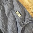 Orvis  Blue Linen Blend Casual Womens Button Down Shirt XXL Collared Roll Sleeve Photo 4