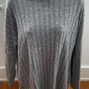 Anthropologie  Eri+Ali Fiona Hacci gray ribbed mock neck sweater, size M spring Photo 5