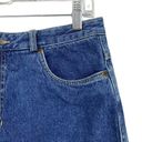 Liz Wear Vintage 90s  Denim Skirt Womens 31" Medium Wash Straight Cut Photo 1