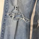 ZARA  Distressed Denim sz 10 medium wash high waisted jeans  with pre loved wear Photo 3