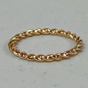 Gold Braided Solid Band Ring Jewelry Size 8 ✨ Photo 2