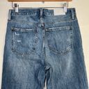 Pistola  Charlie Exposed Button Fly Destructed High Rise Straight Leg Jeans Photo 7