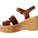 Kork-Ease Kirk’s by  Leather Brie Platform Sandals Brown Size 8 NWT Photo 1