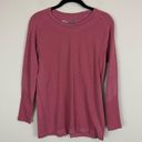 Zyia  Active | Pink Textured Long Sleeve Workout Shirt Size Medium Photo 1